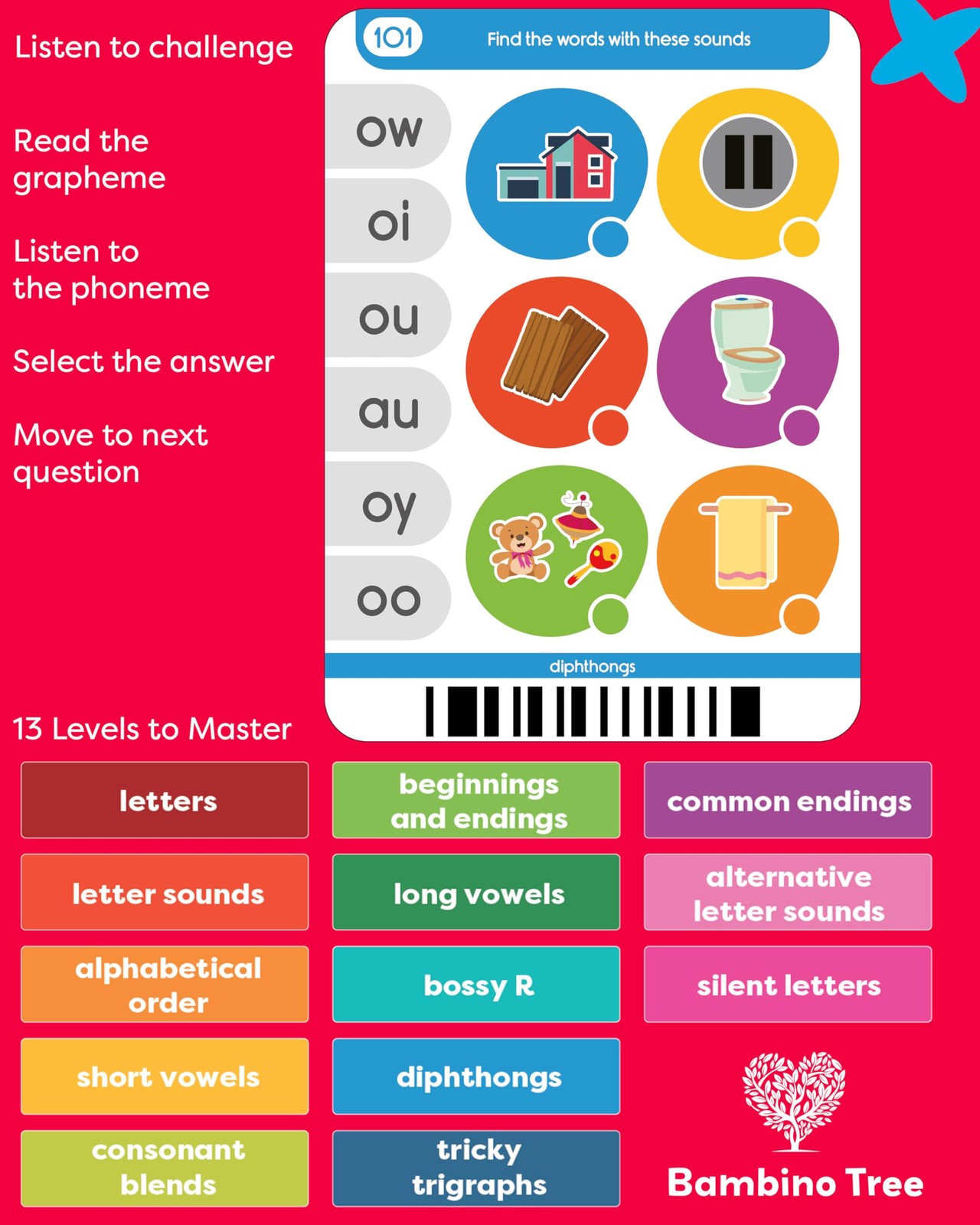 Phonics Machine Learning Pad – Electronic Reading Game for Kids Age 5-11 – Learn