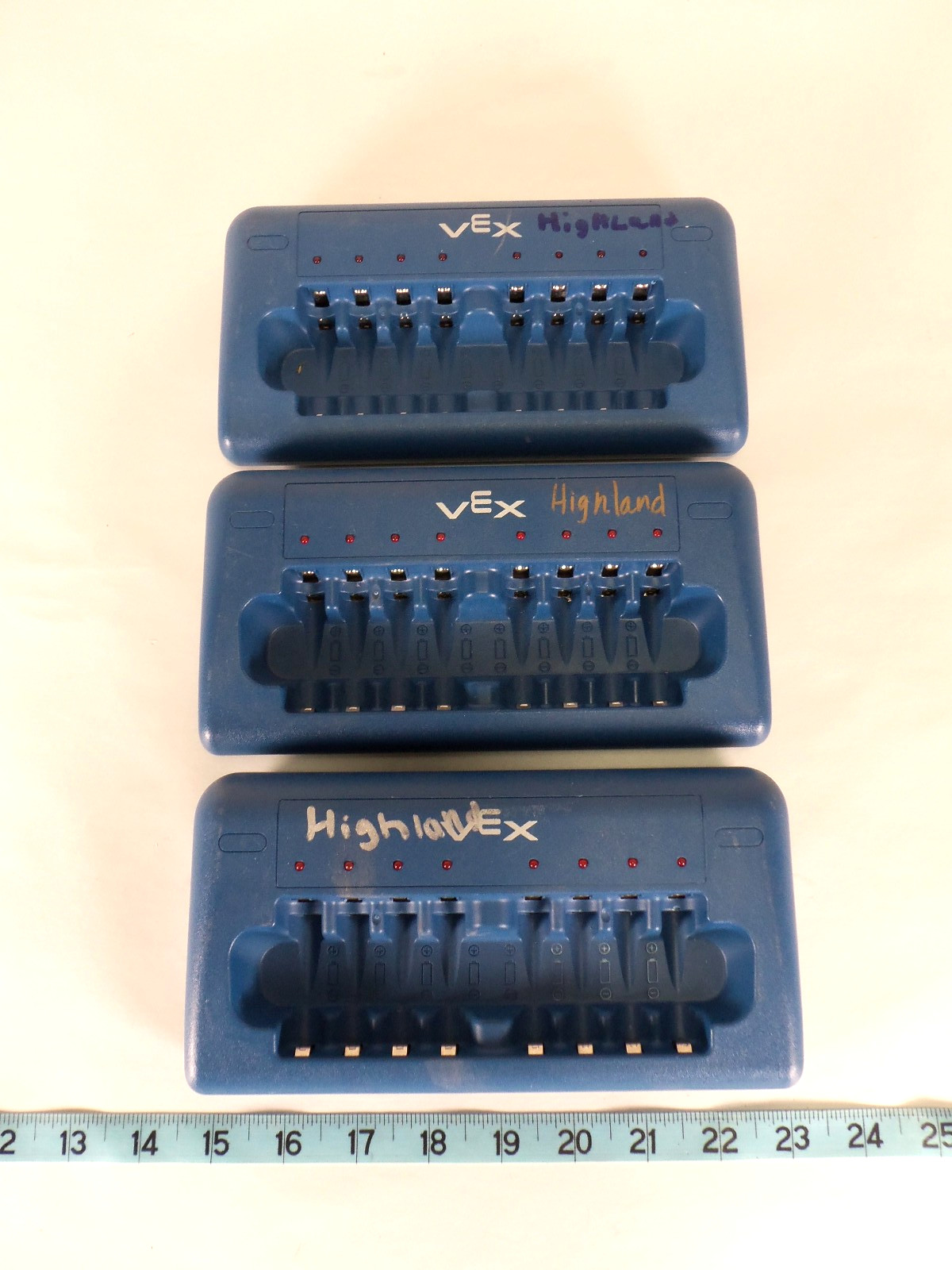 VEX Robotics 8-Bay AA/AAA Smart Battery Charger 276-1622 Model CH-F814 Lot of 3