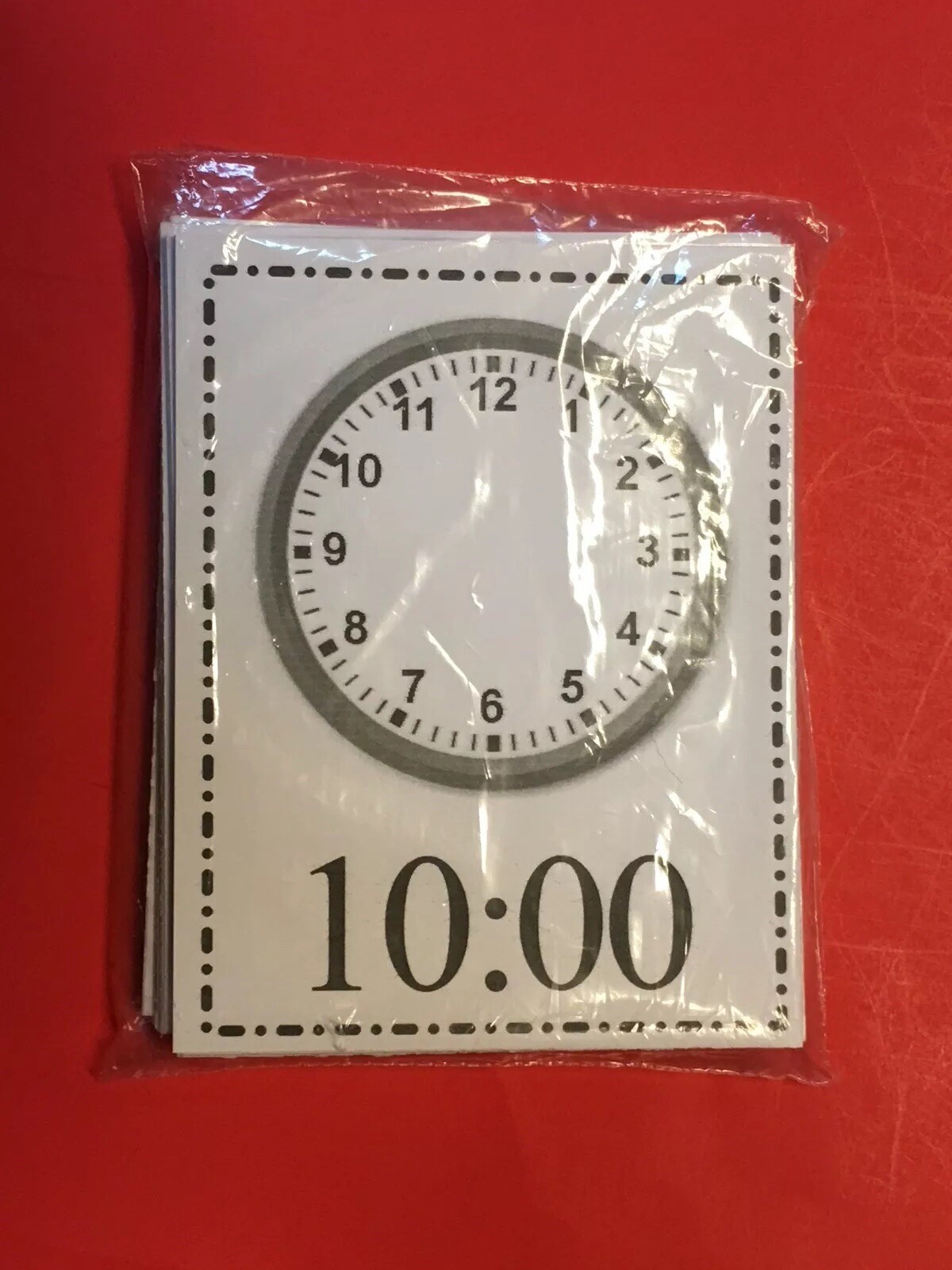 DRY ERASE – LEARN TO WRITE THE TIME CLOCK FACE – 40 LAMINATED FLASH CARDS