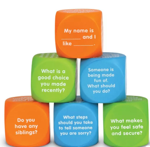 Learning Resources Let’s Talk Cubes 6 Cubes Social Skills Ages 5+ Grades K+