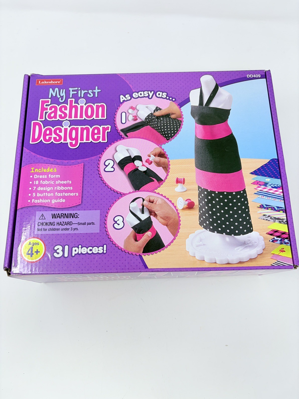 Lakeshore My First Fashion Designer Toy Kit Near Complete