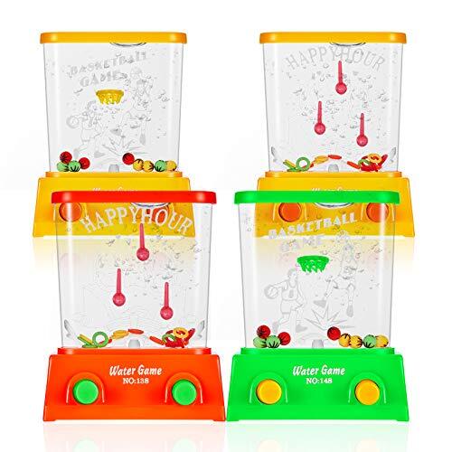 Water Handheld Game Mini Water Basketball Ring Toss Aqua Arcade Toy 4 Pcs New