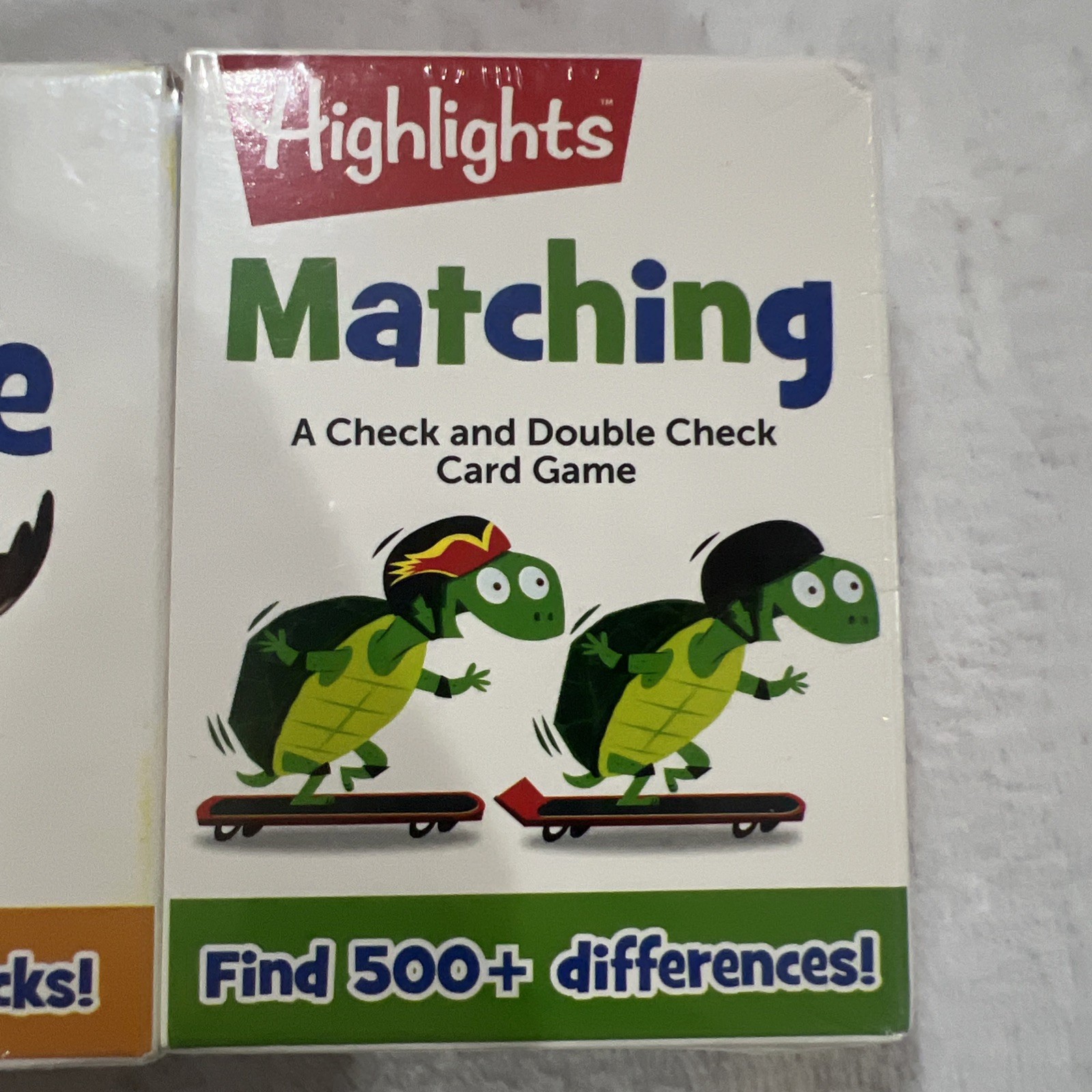 Highlights for Children Game Cards Lot of 2 Sealed Matching, Duck Duck Goose