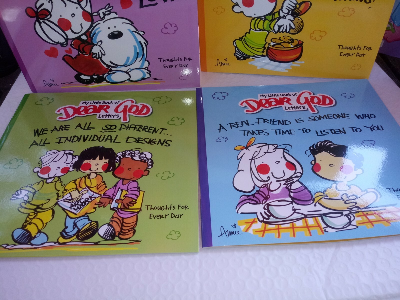 Dear GOD Children’s Hard Cover Book Set . 4 Books Christian Religion Gift