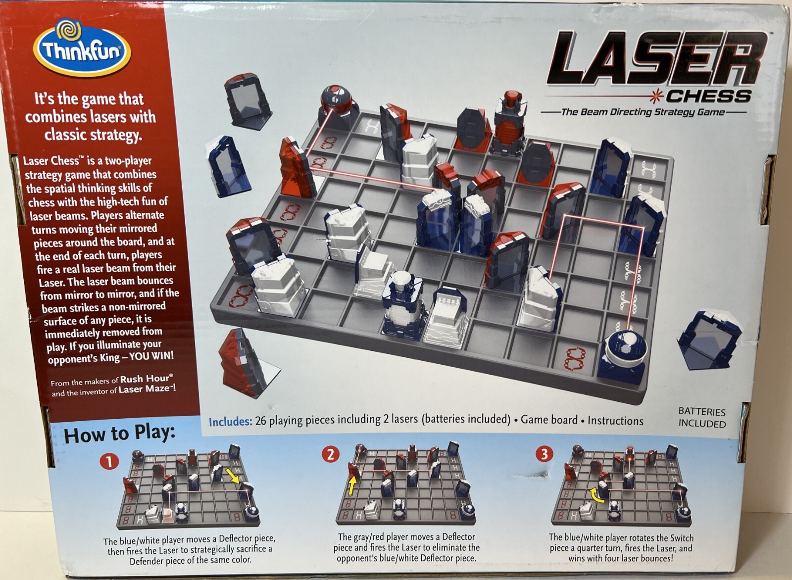 ThinkFun Laser Chess Two Player Strategy Beam Game Toy – Complete