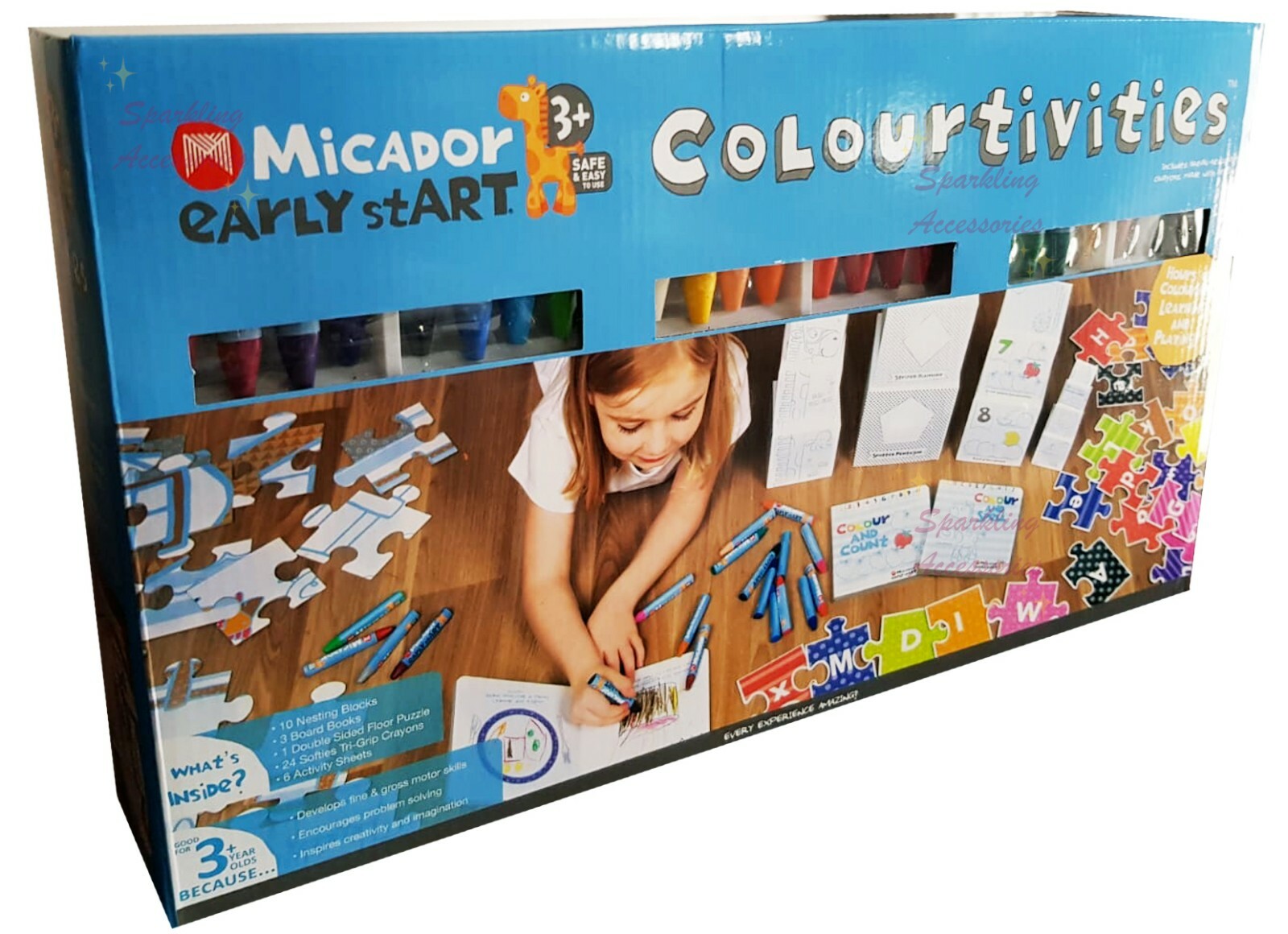NEW Micador MEGA ACTIVITY SET Learning Colourtivities Puzzle, Art, Books & More!