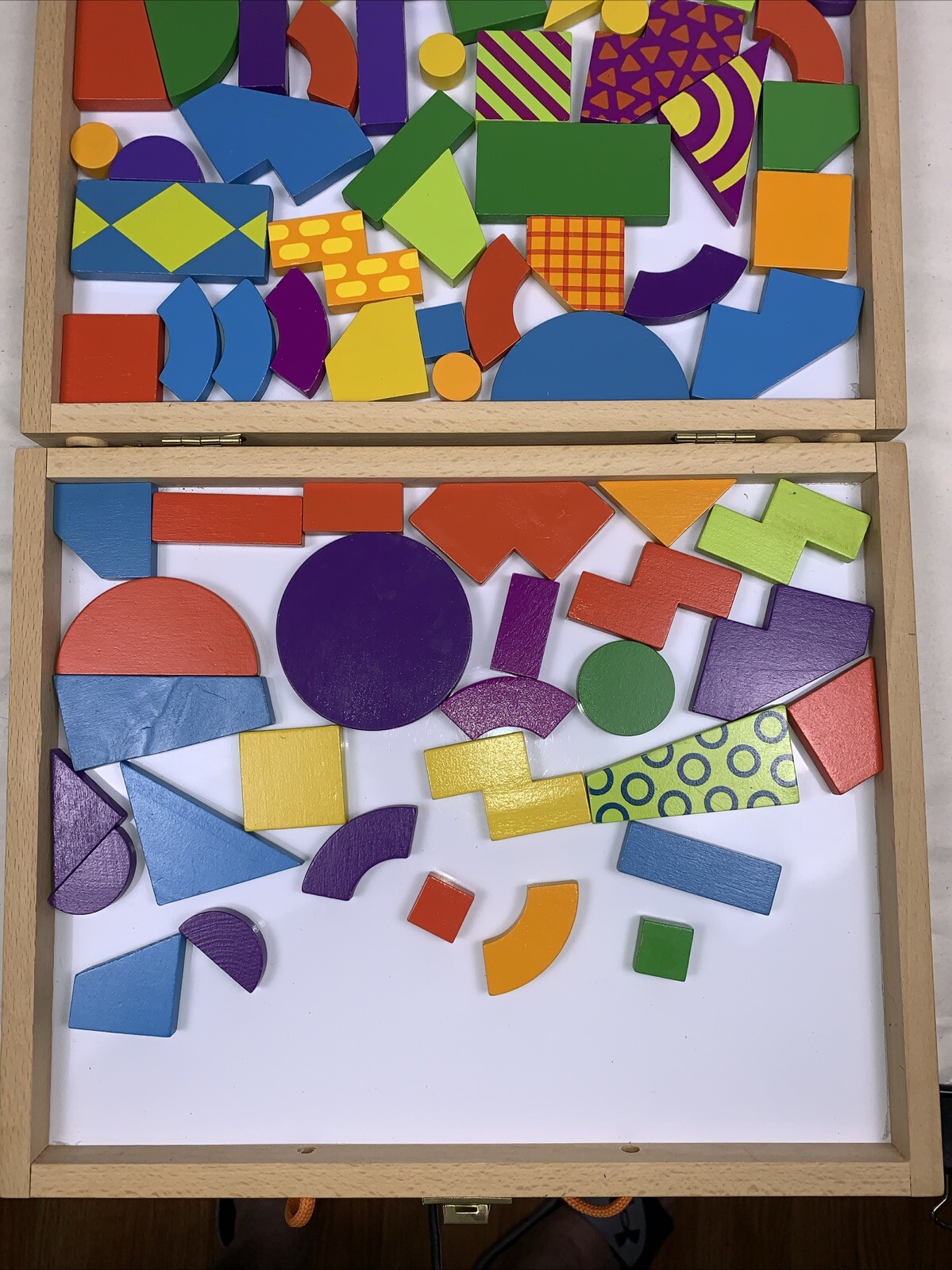 Imagination Magnets Creative Patterns 78 Magnetic Pcs Shapes 2010 Mindware