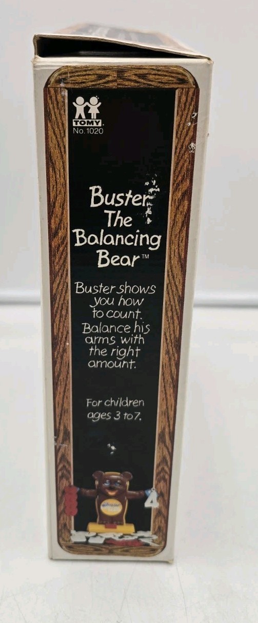 HTF Rare Vintage TOMY 1020 Buster the Balancing Bear Balance Scale 1978