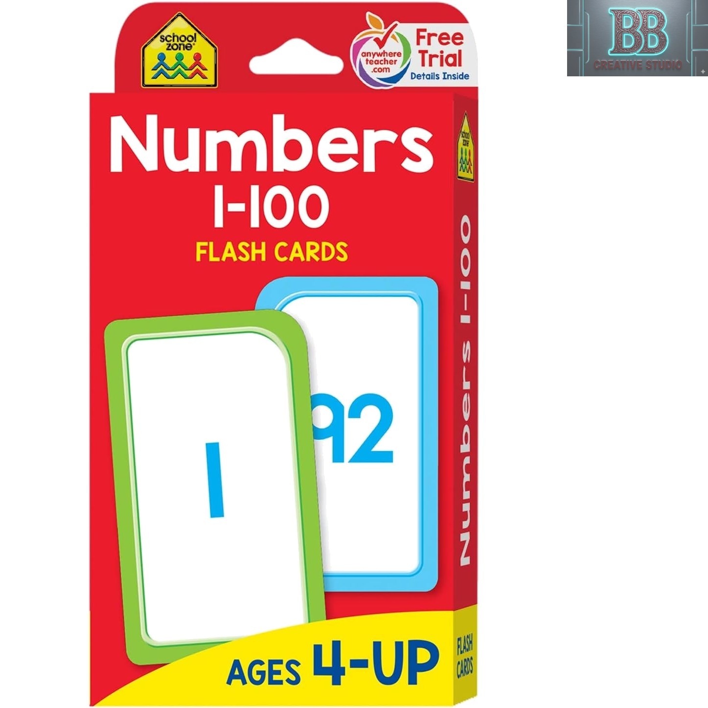 Double-Sided Numbers Flash Cards 1-100: Innovative Learning Tools for Kids