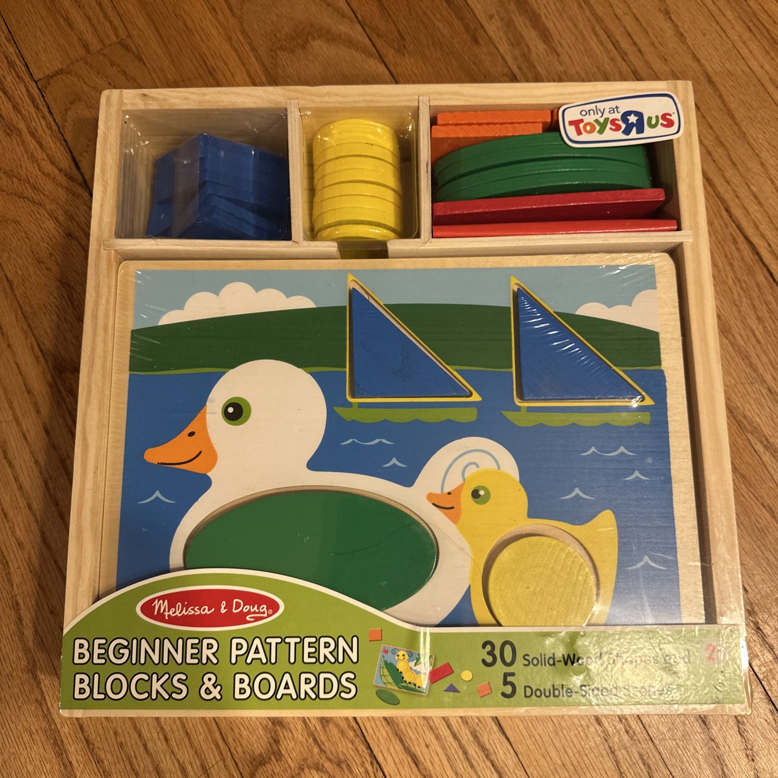 NEW MELISSA & DOUG BEGINNER PATTERN BLOCKS AND BOARDS NIP SEALED!