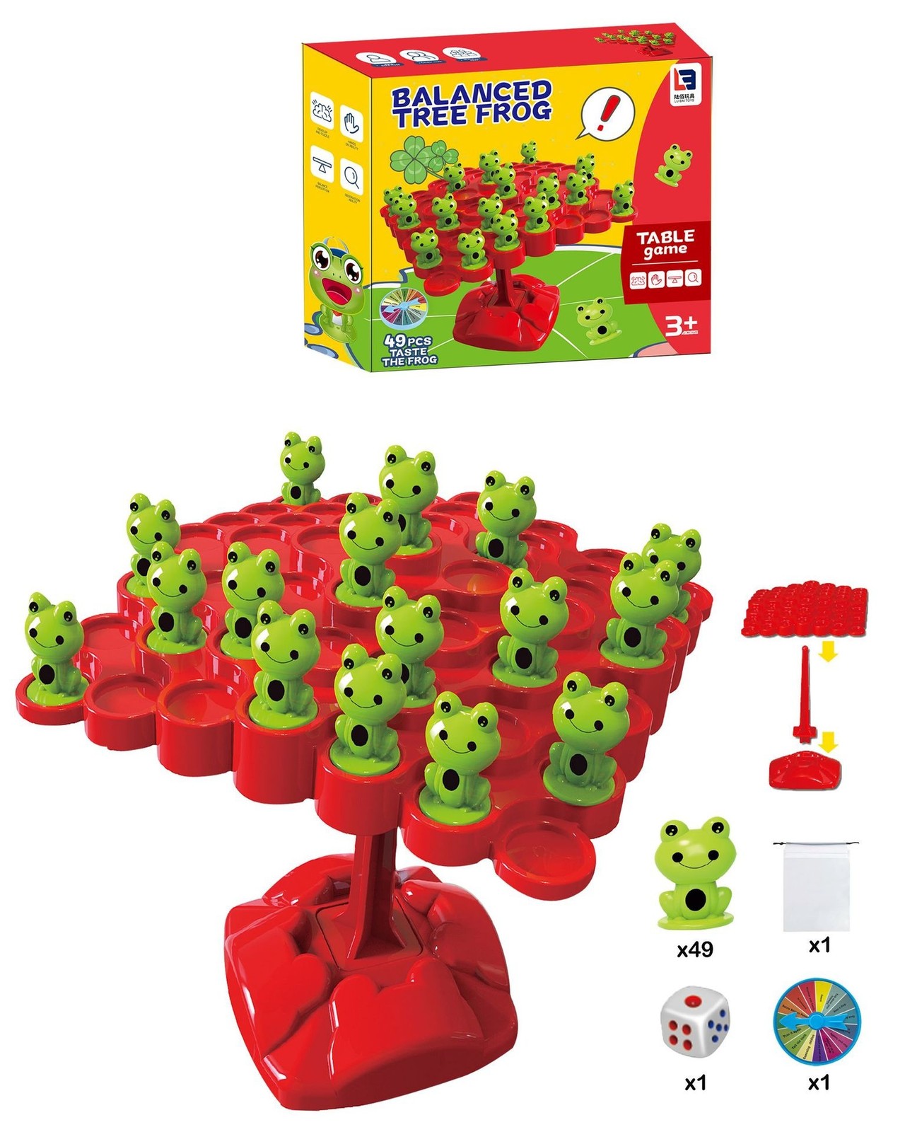 Frog Balance Tree Interactive Educational Toy Kids ConcentrationBalance Training