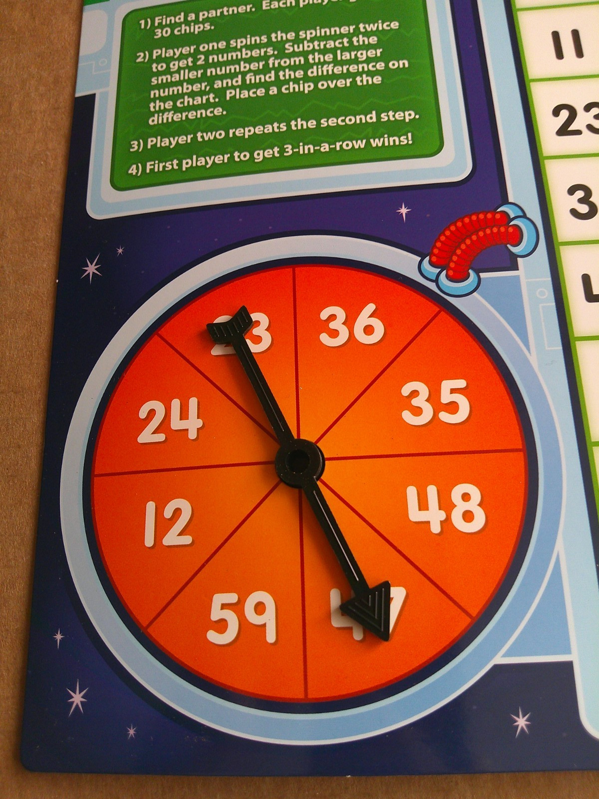 Lakeshore Learning – 3-in-A-Row! Multilevel Math Game – Subtraction # FF547