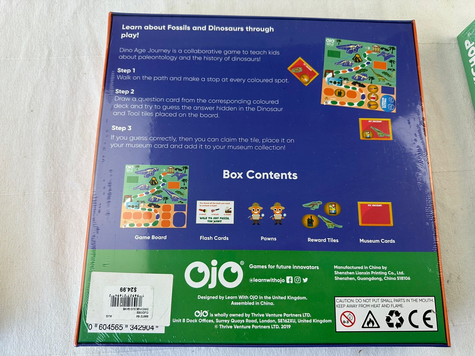 LOT OF 3 sealed OJO Board Games Movie Director Dino Age Journey Robot Workshop
