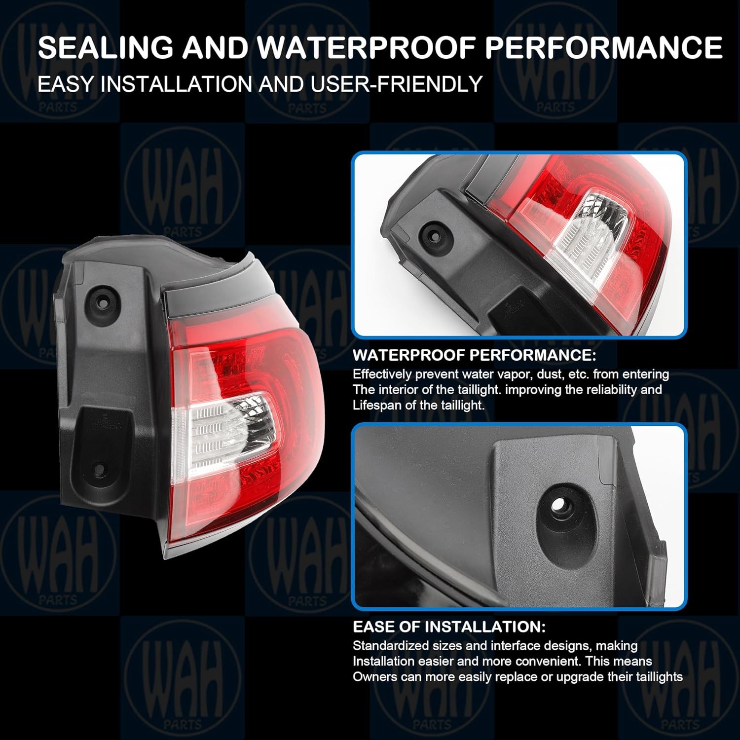 Passenger Side Tail Light Assembly Compatible With 2014-2018 Jeep Cherokee Rear