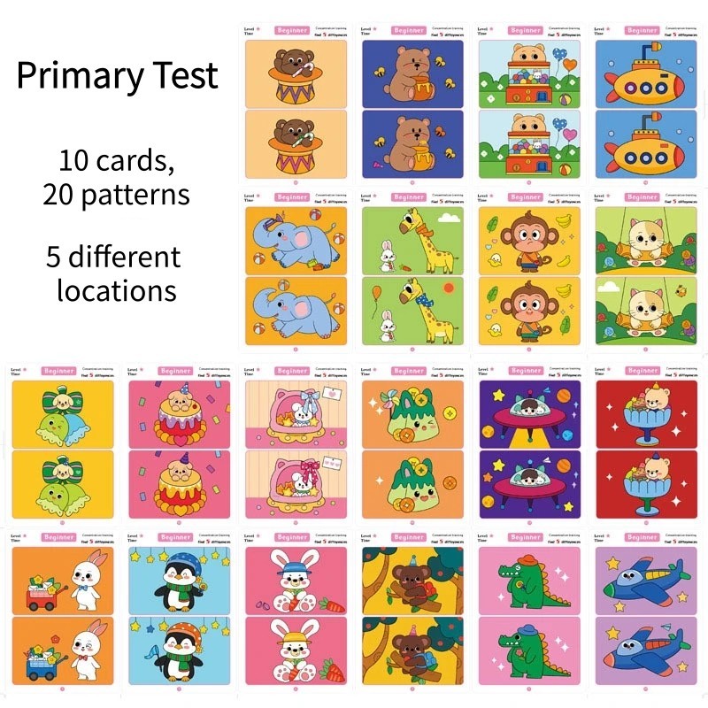 Educational Fault Finding Game Reusable Wiping Paper for Focus Attention Trainin