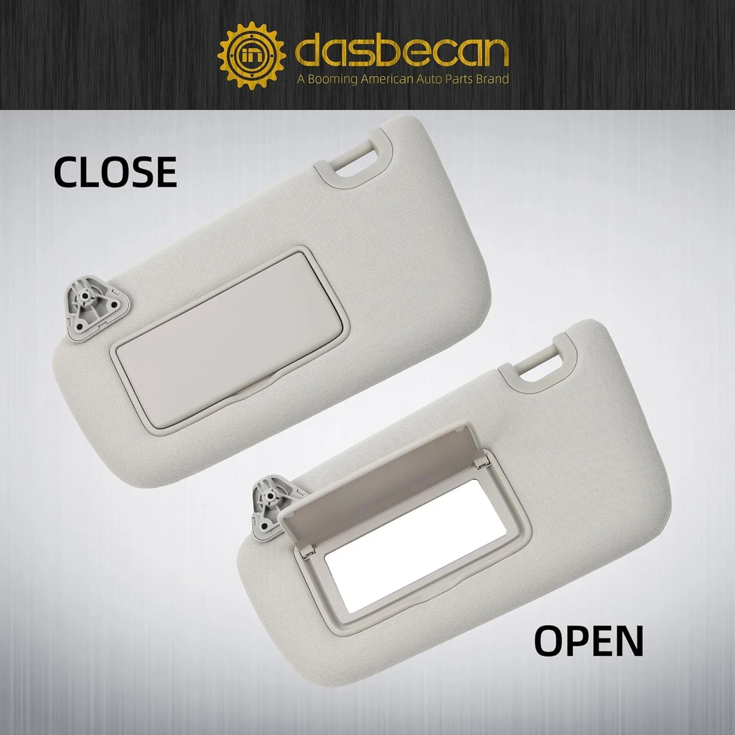 Dasbecan Left Driver Side Sun Visor w/o Light Compatible with Nissan Sentra 2013