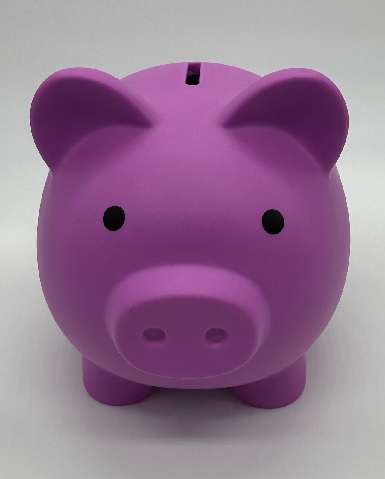 Plastic Piggy Bank w/ Play Coins