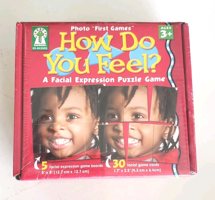 How Do You Feel Puzzle Game Emotions & Facial Expressions 1-5 Players Ages 3+