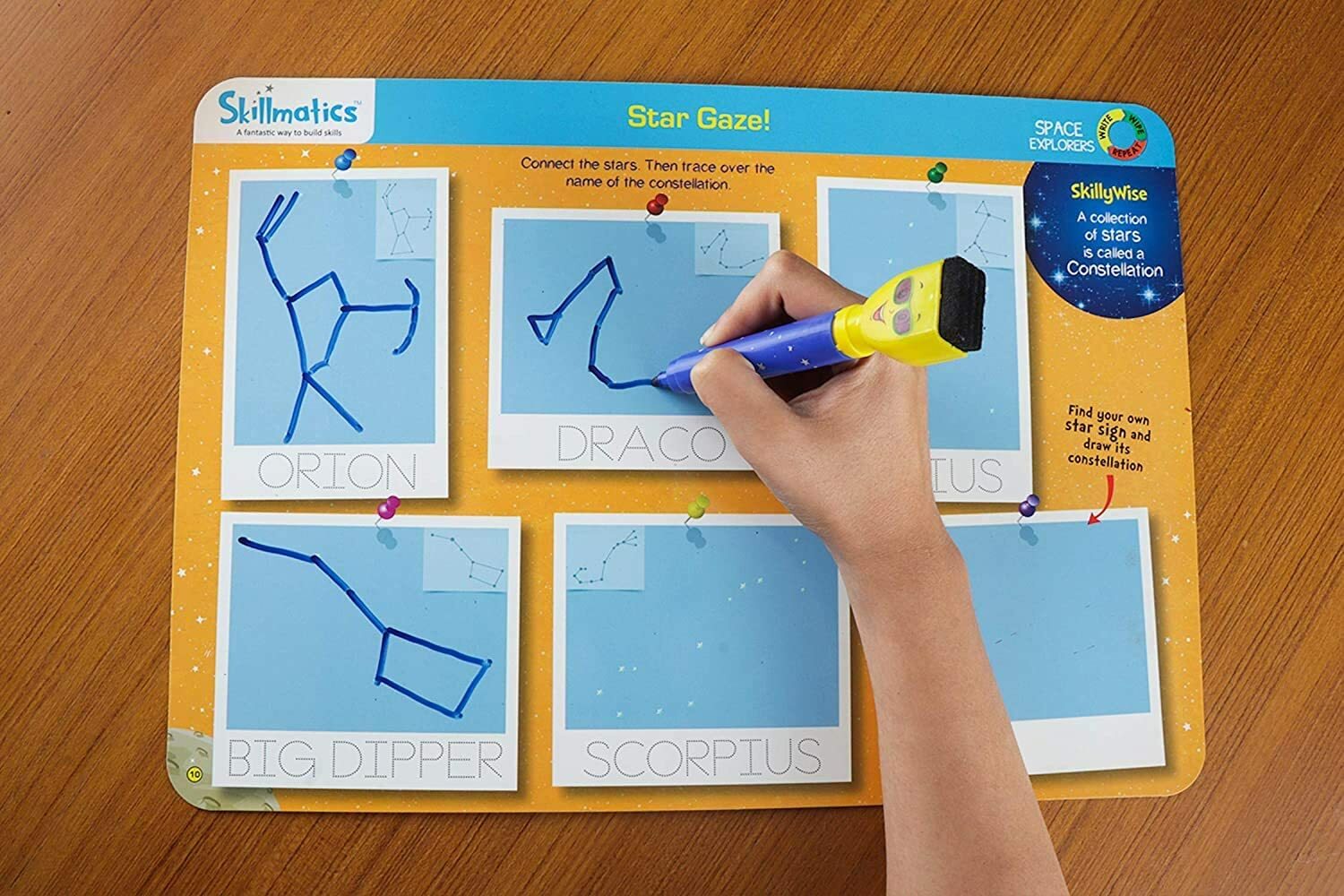 Skillmatics Educational Game: Space Explorers 6-9 Years | Erasable and Reusable