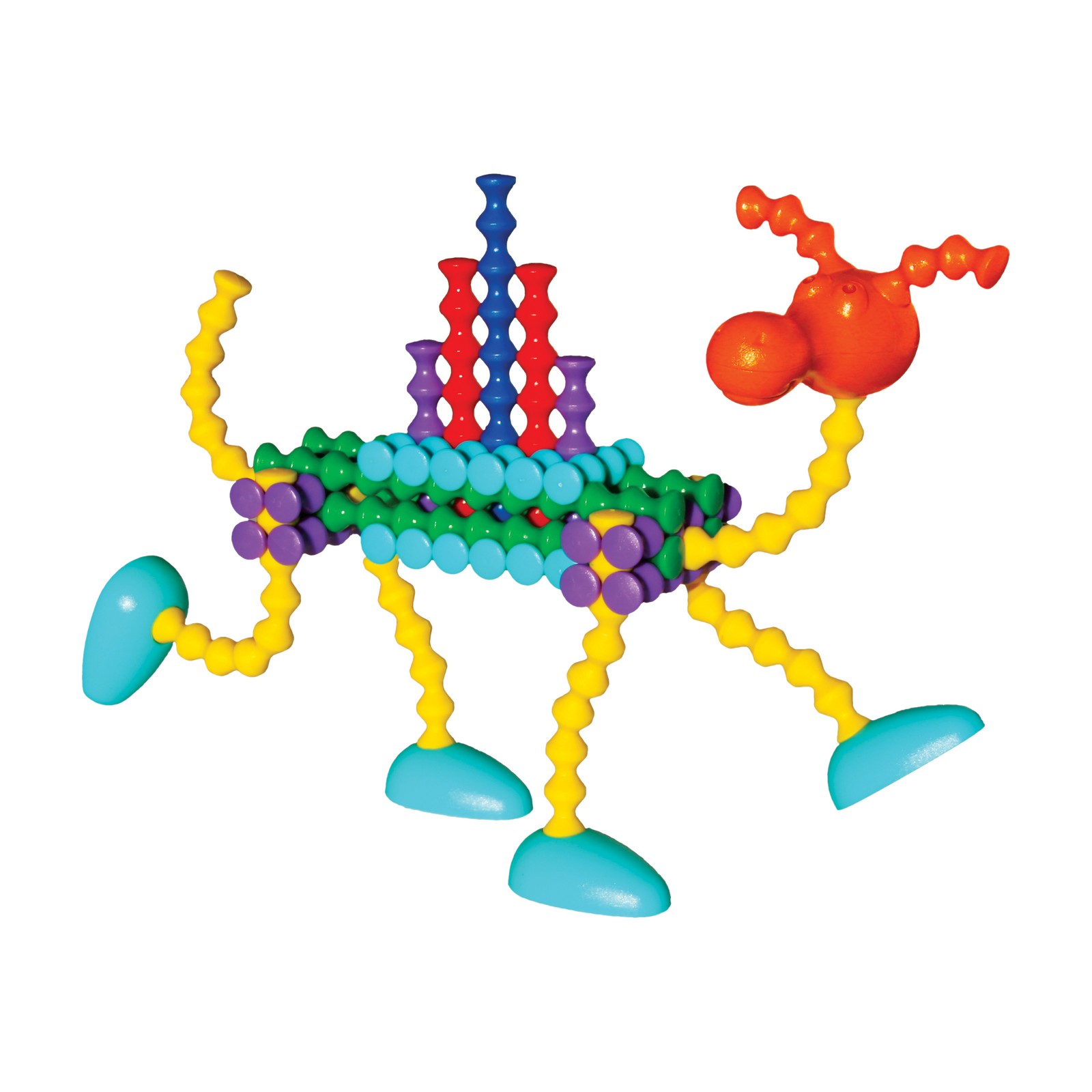 New – Popular Playthings Playstix Flexible Set: 68 Pcs – Ages 4+ | 1+ players