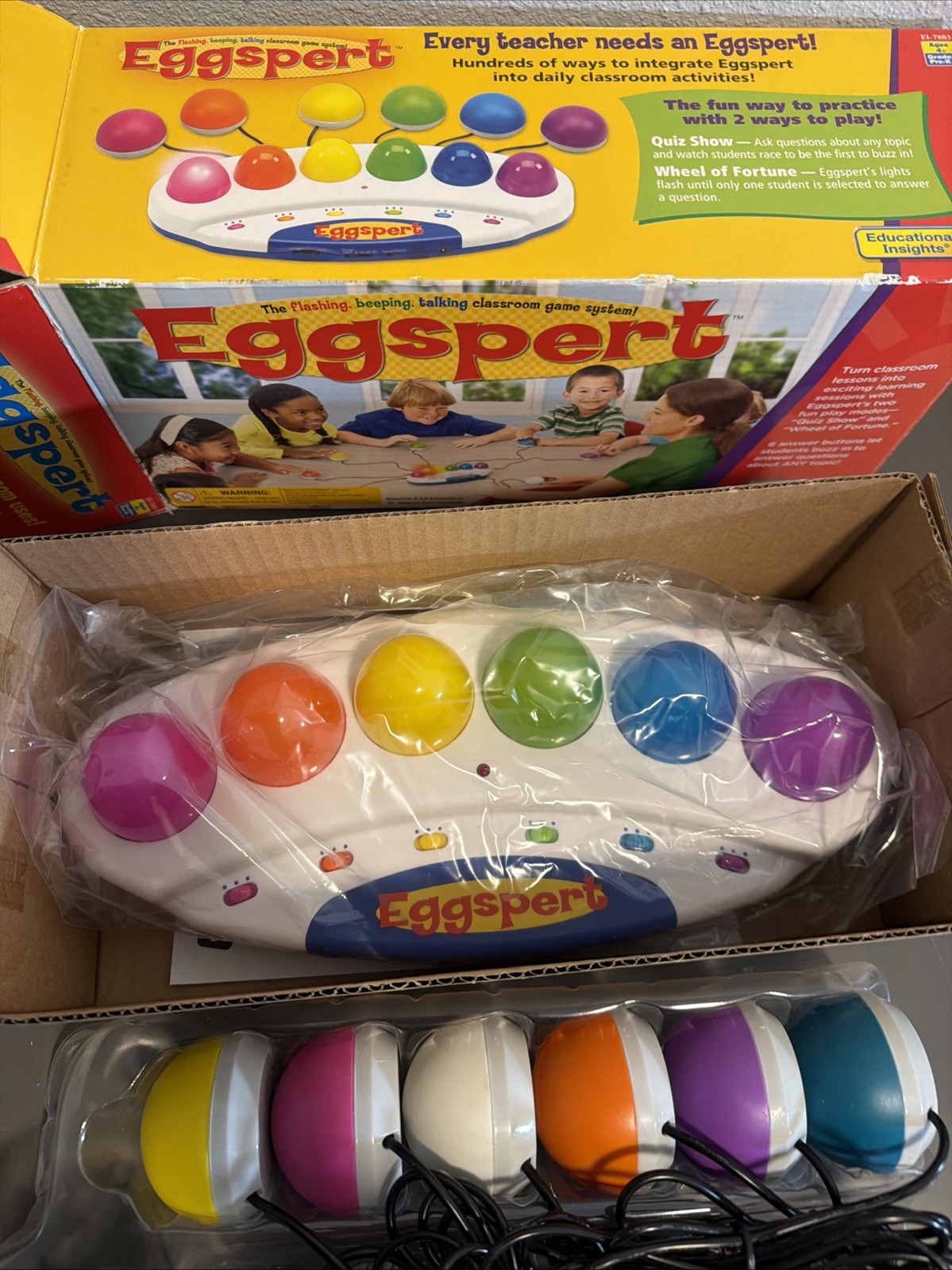 Eggspert Educational System Quiz Tool Buzzer Classroom Homeschool Games TeacherJ