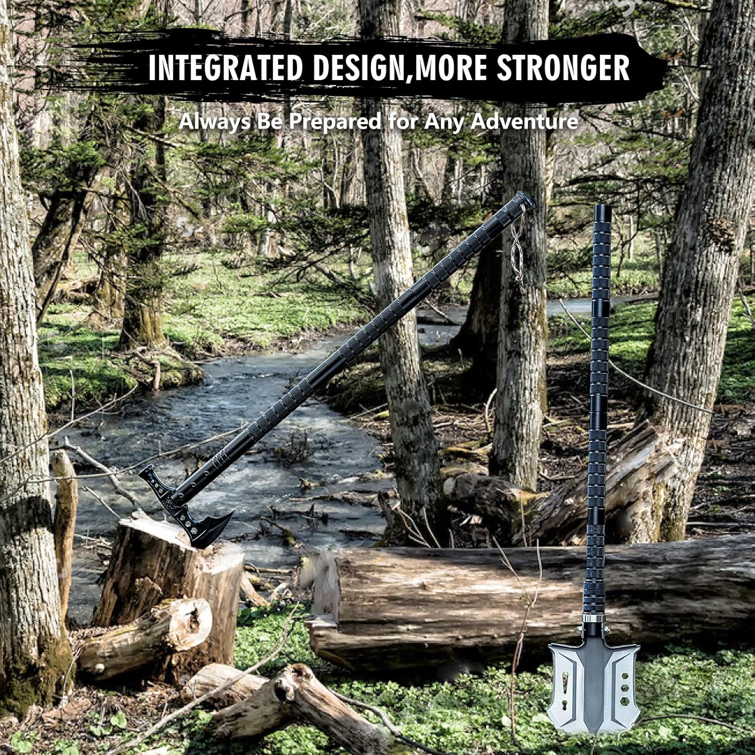 Camping Shovel Axe Outdoor Survival Shovel Set with High Carbon Steel Camping