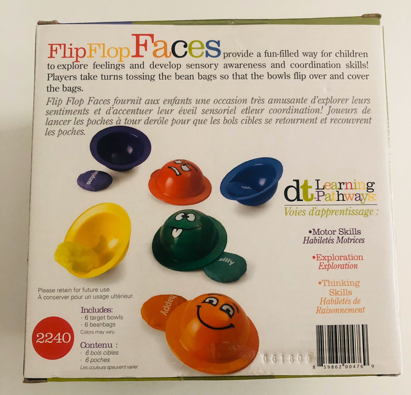 Discovery Toys Flip Flop Faces – Emotions-In-Motion – Beanbag Toss Game