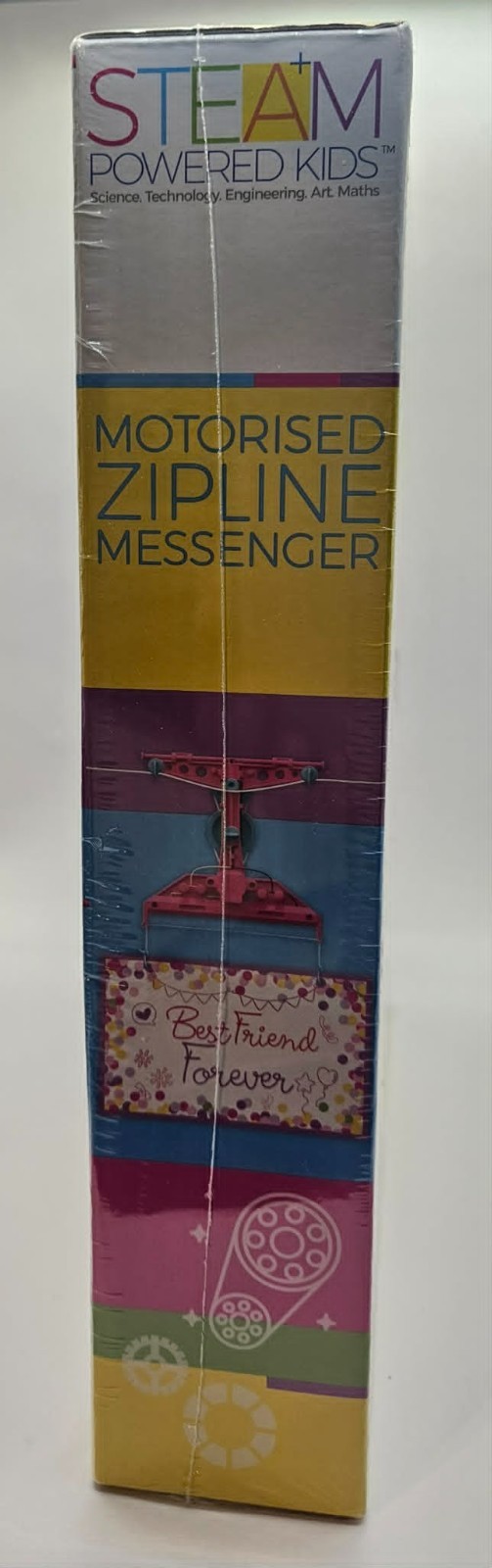 4M STEAM Powered Kids Motorised Zipline Messenger -NEW SEALED Damaged box