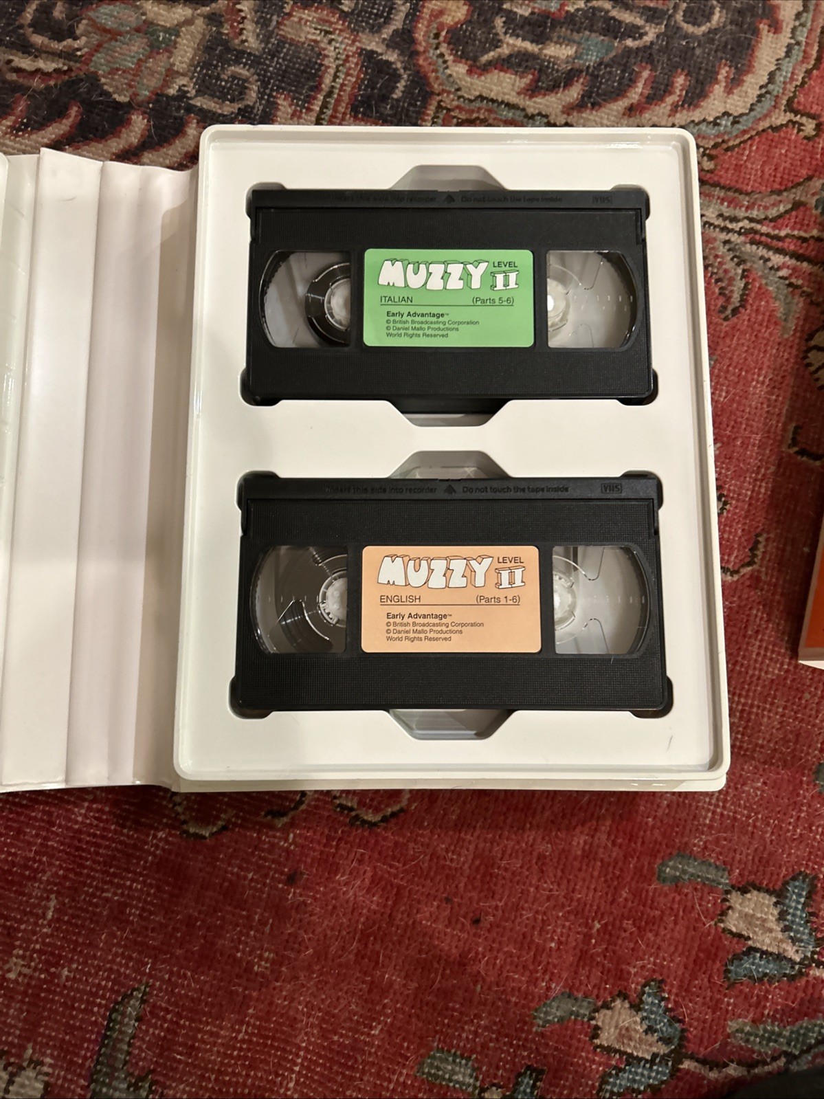 BBC Muzzy Level 2 ITALIAN Interactive VHS CD Box Set Multilingual Language