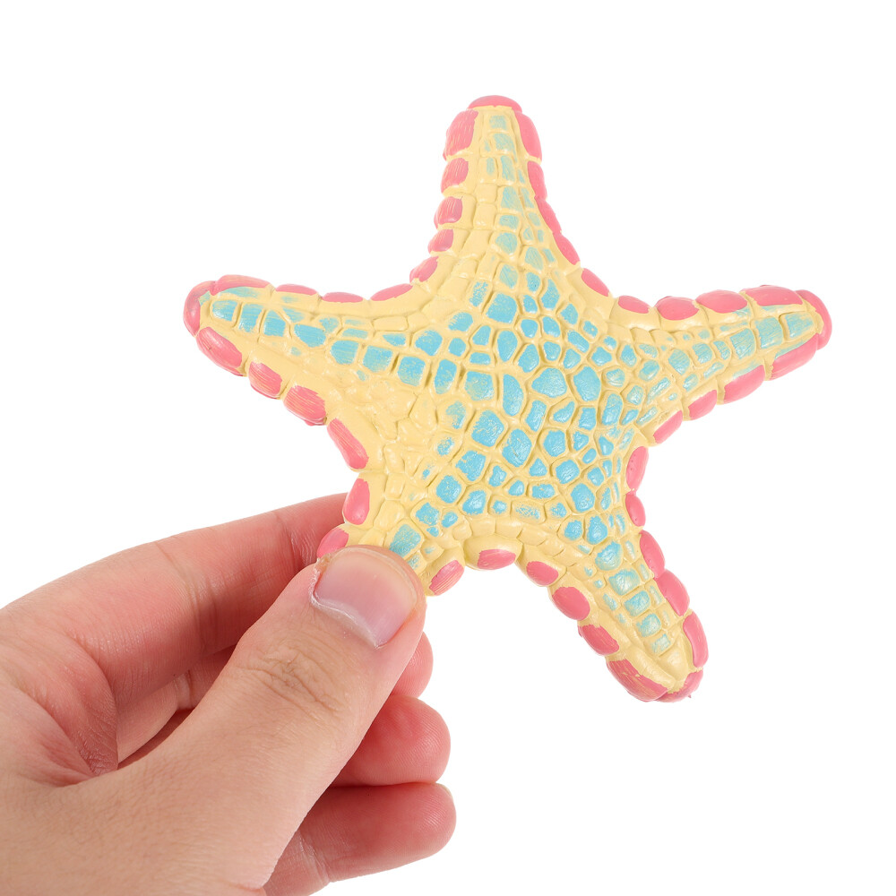 6PCS Sea Star Figurine Sea Animal Sculpture Simulation Sea Star Statue Models