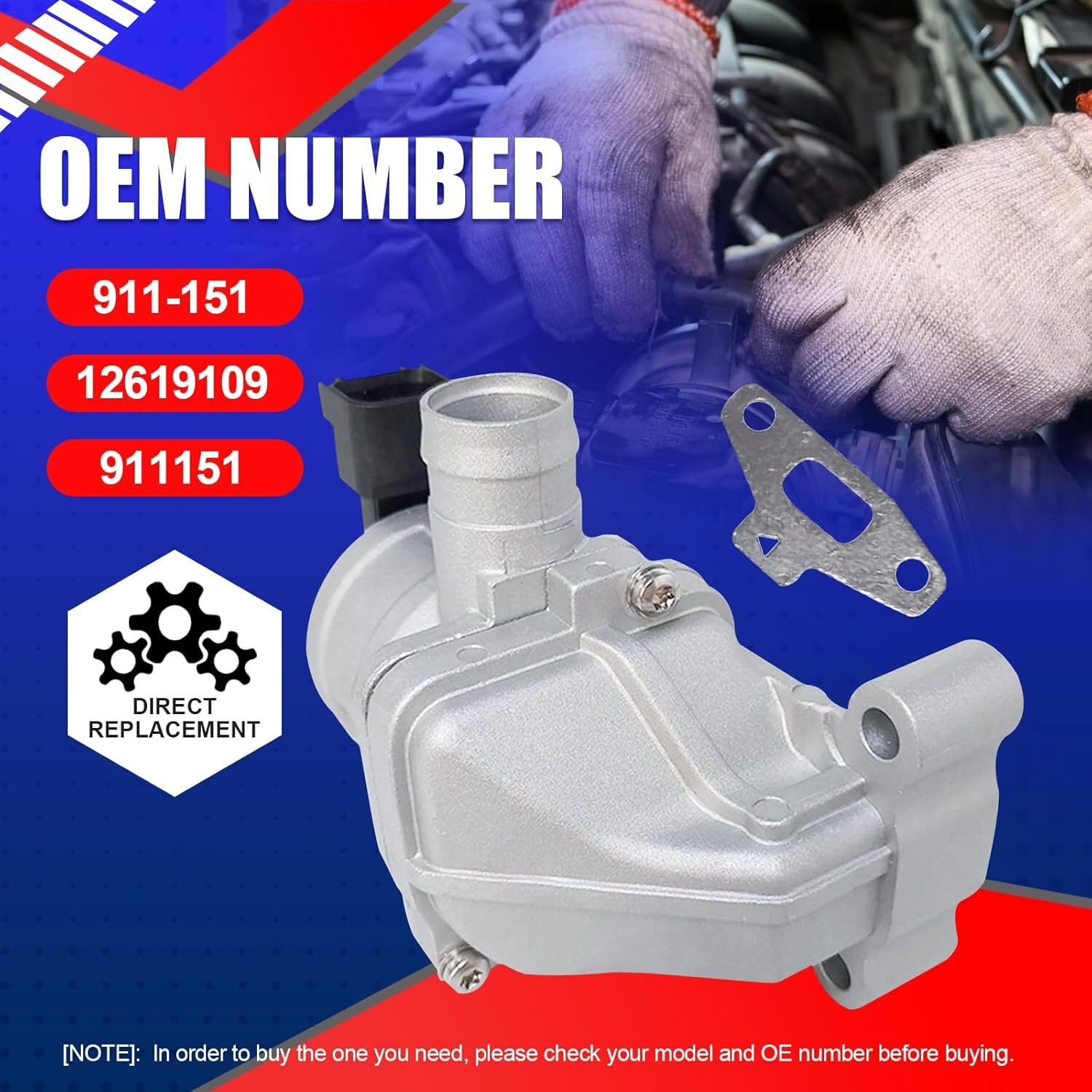 SMMS Secondary Air Injection Check Valve Compatible with Chevrolet Colorado