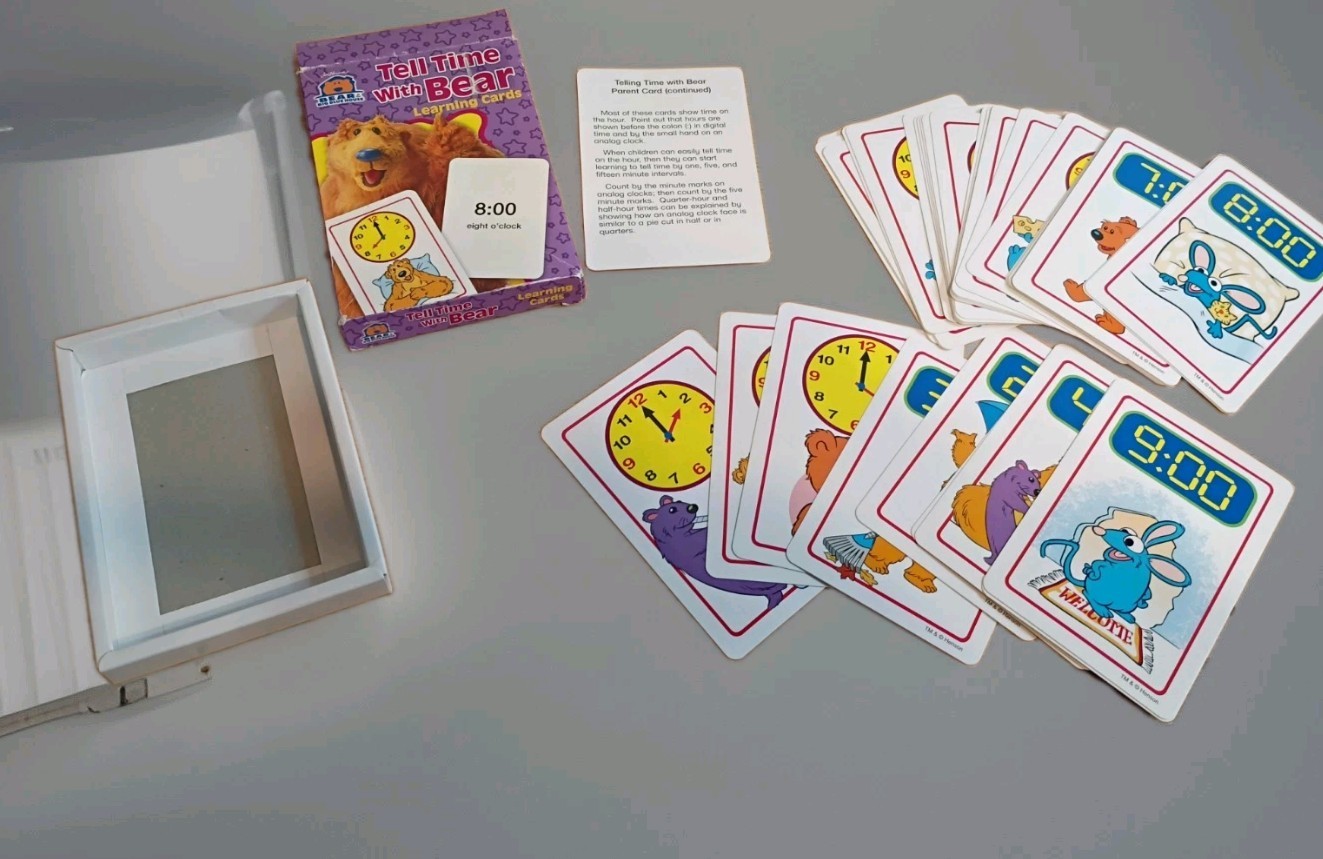 Bear in the Big Blue House RARE “Tell Time With Bear” Learning Cards Ages 2-5