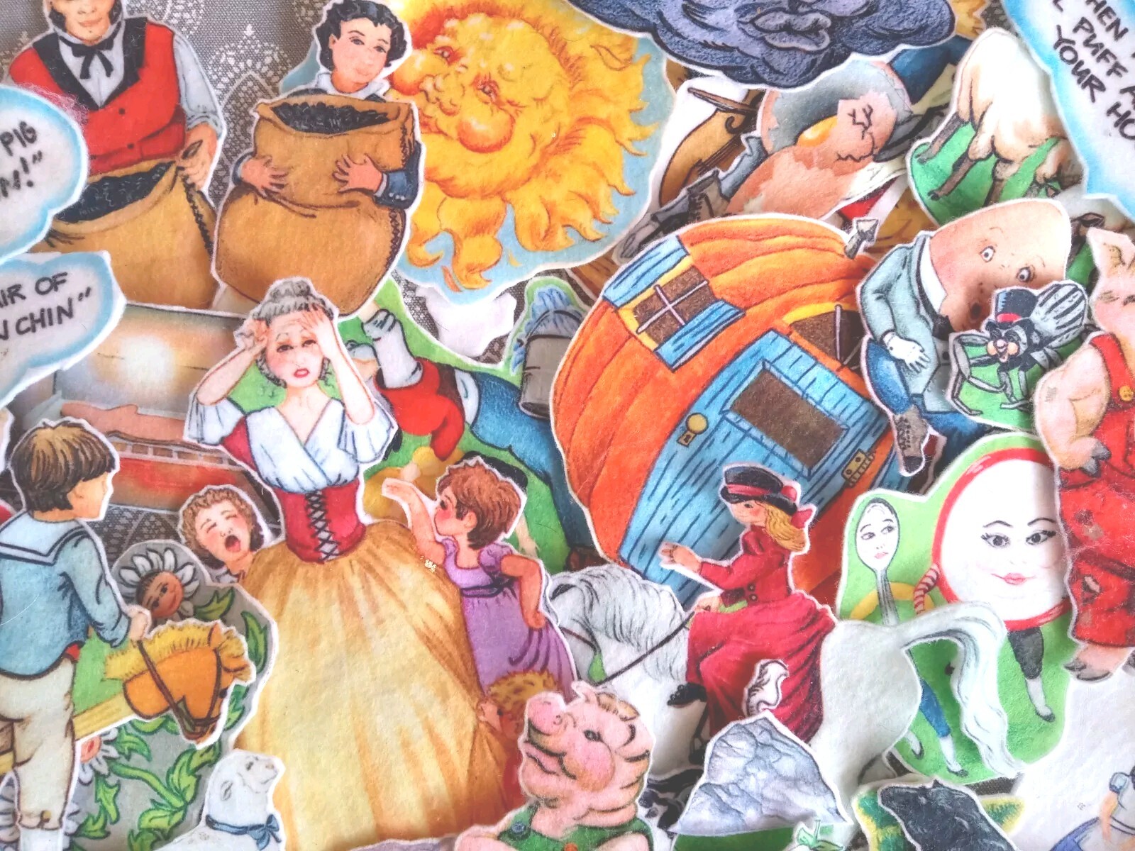 Flannelgraph Pictures for Nursery Rhymes 35+ Pieces. Great Educational Tool…