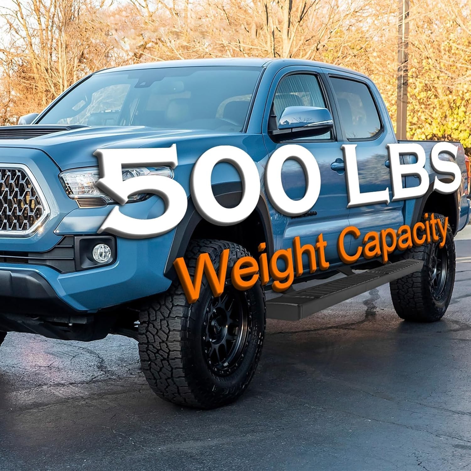 05-23 Toyota Tacoma Access Extended Cab Black 6″ Running Boards Pair 77.5″