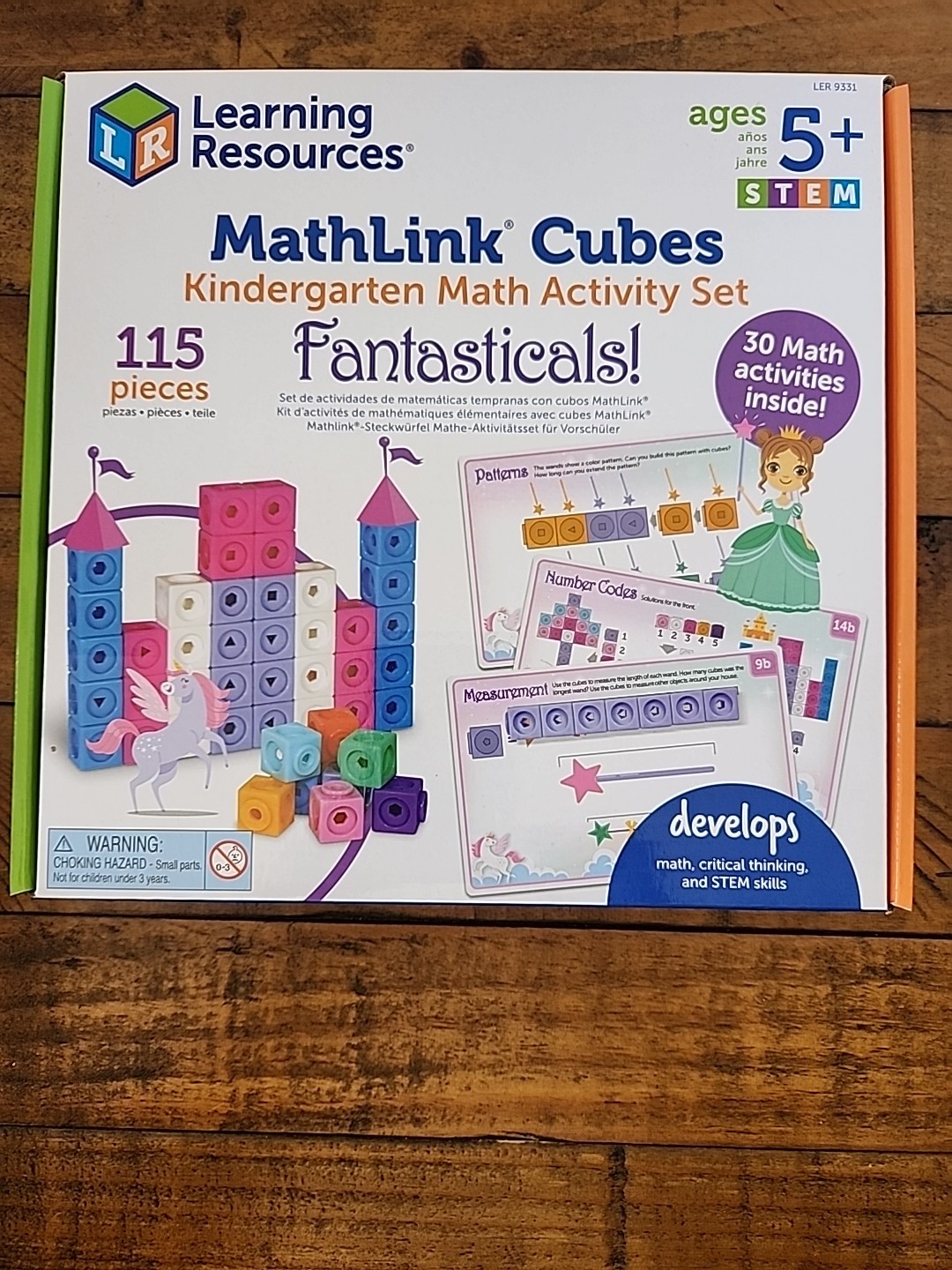Learning Resources MathLink Cubes Play Learn Activity Set 115 Piece Ages 5+ STEM