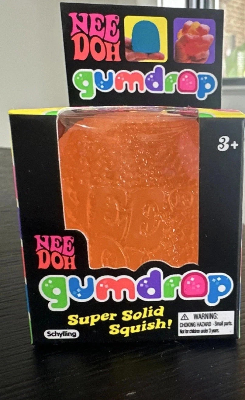 Authentic Nee Doh Gumdrop Super Solid Squish Needoh Gum Drop RARE