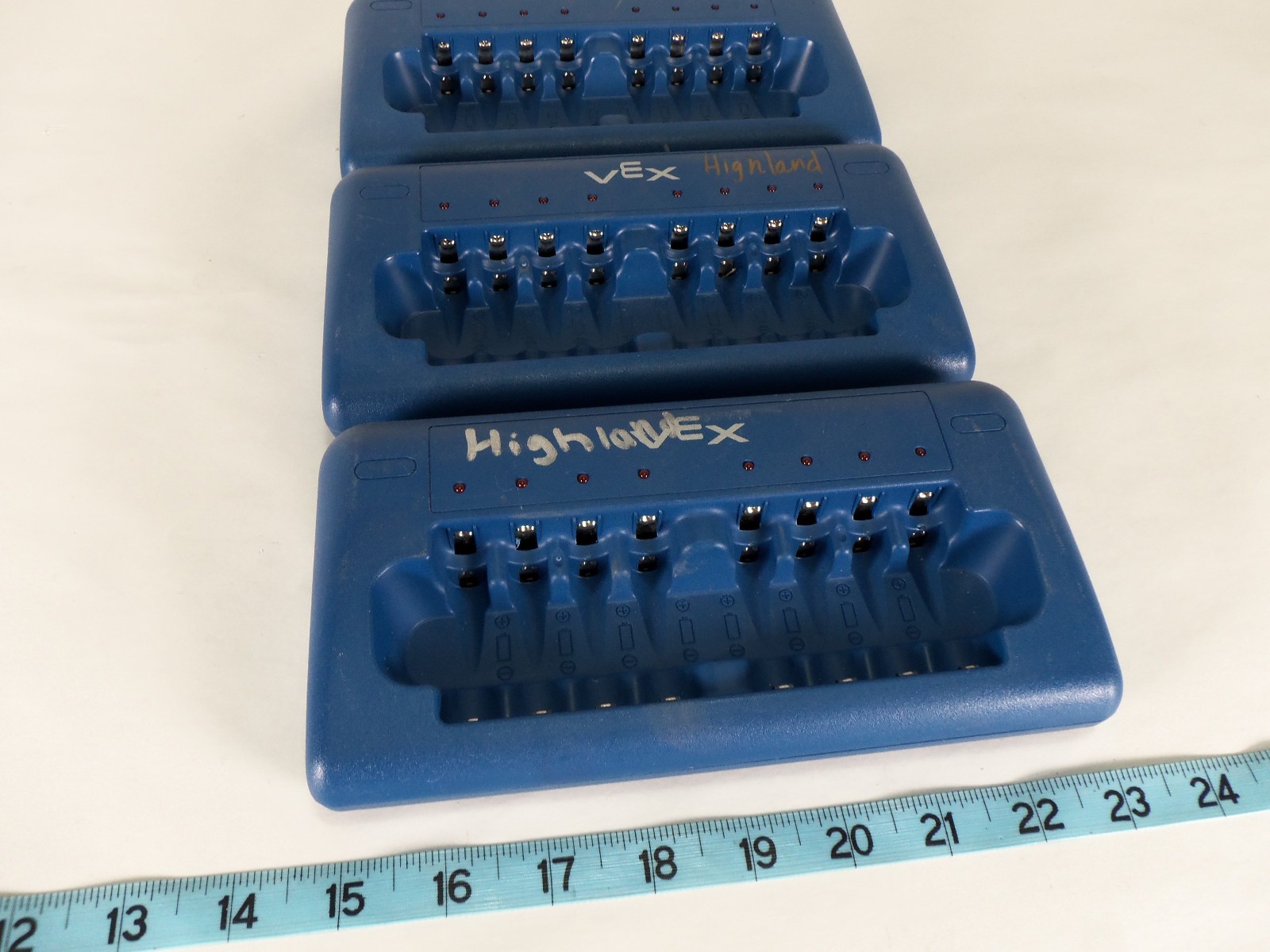 VEX Robotics 8-Bay AA/AAA Smart Battery Charger 276-1622 Model CH-F814 Lot of 3