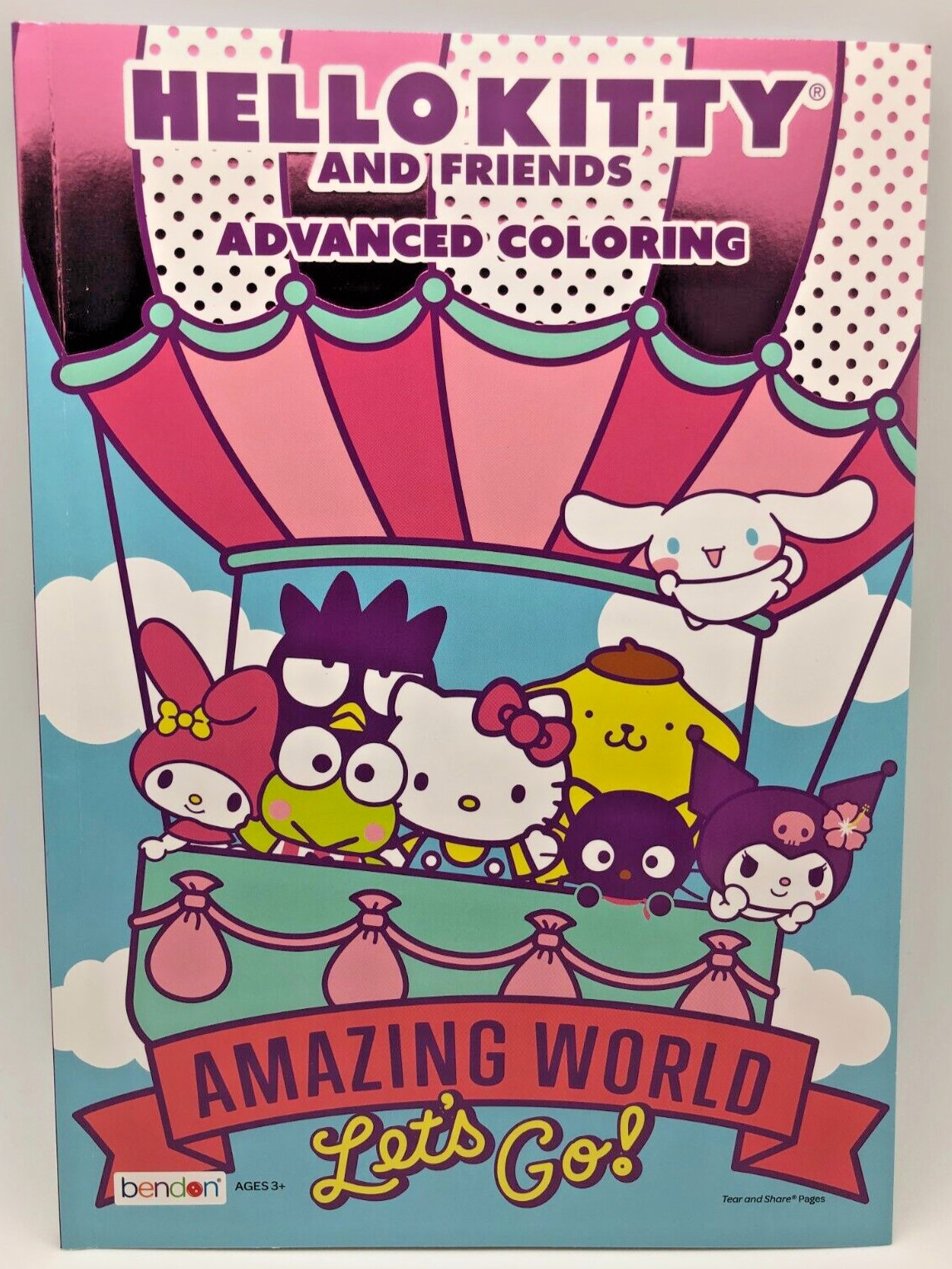 Bendon Hello Kitty and Friends Advanced Coloring Book Amazing World Let’s Go