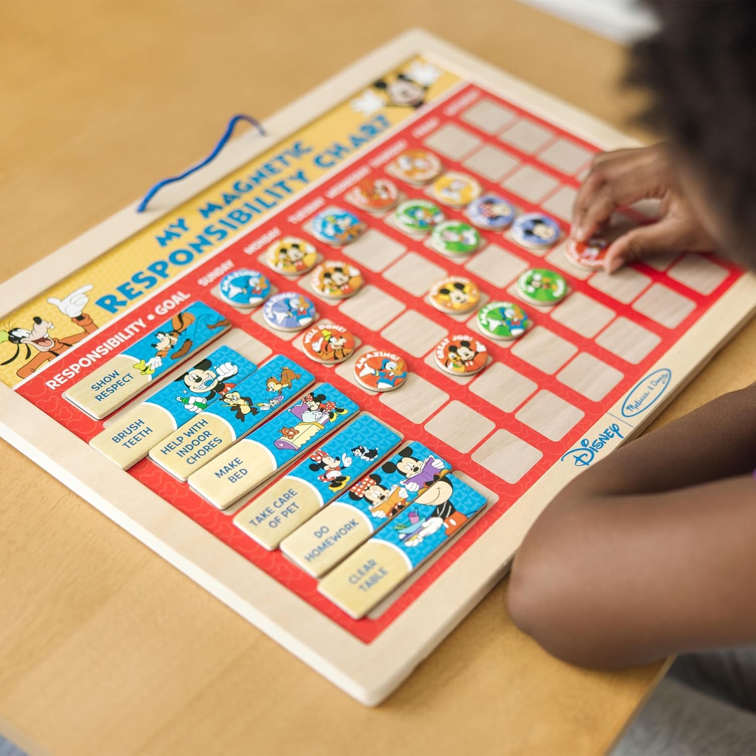 Mickey Mouse Clubhouse My Magnetic Responsibility Chart Toddler Routine Kids