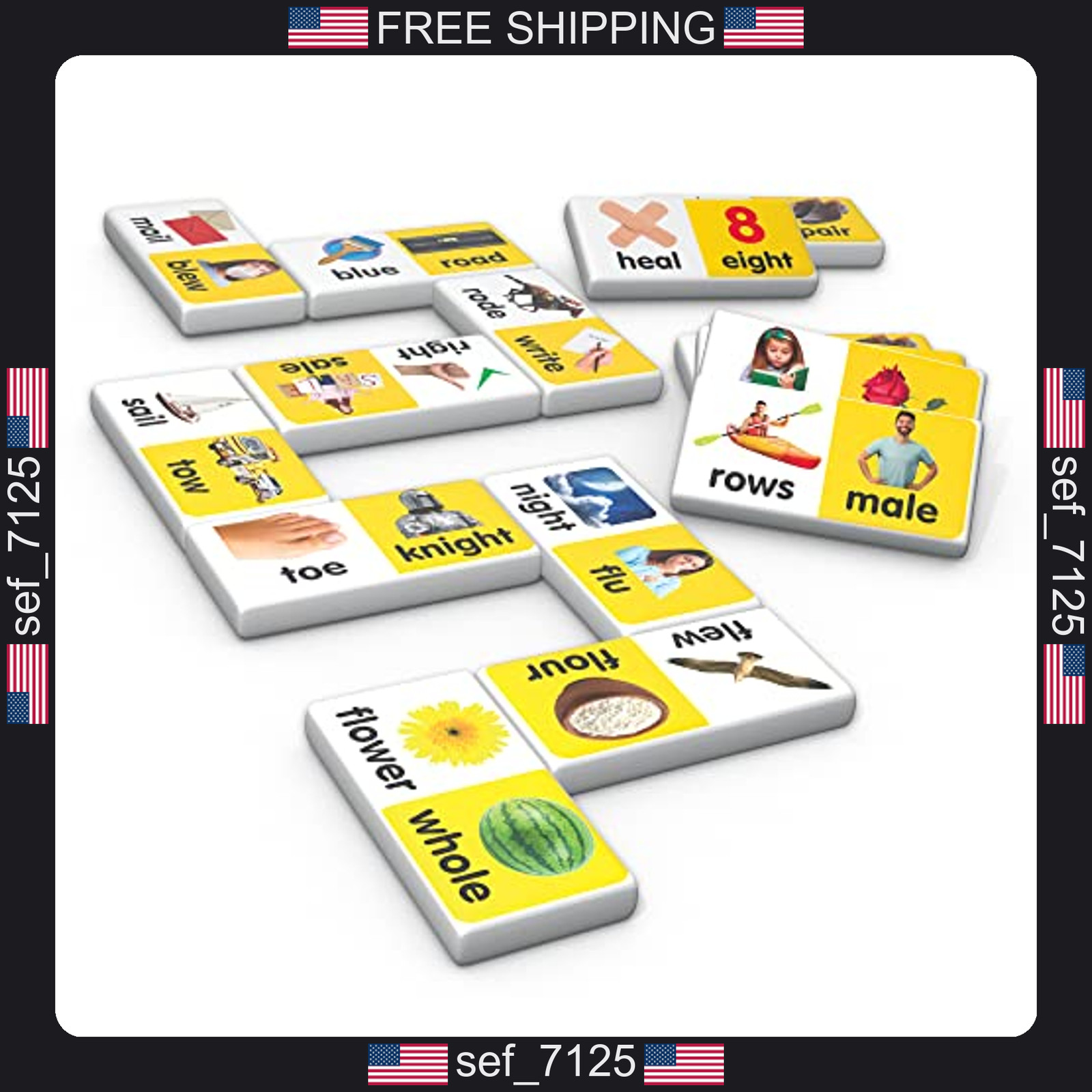 Junior Learning Homophone Match & Learn Dominoes