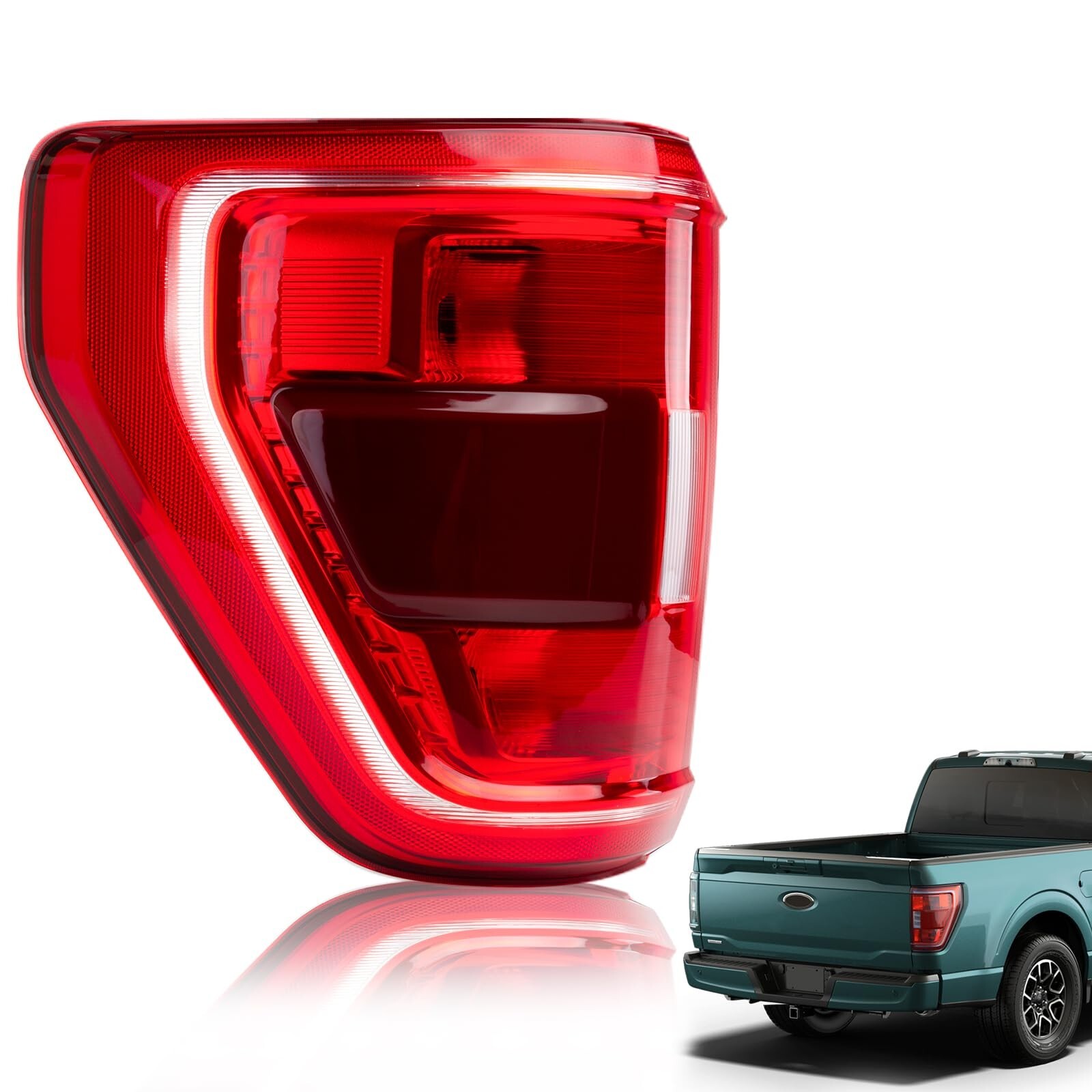 ML3Z13405C Tail Lights Assembly Compatible with Ford F-150 XL XLT 2021-2023 R…