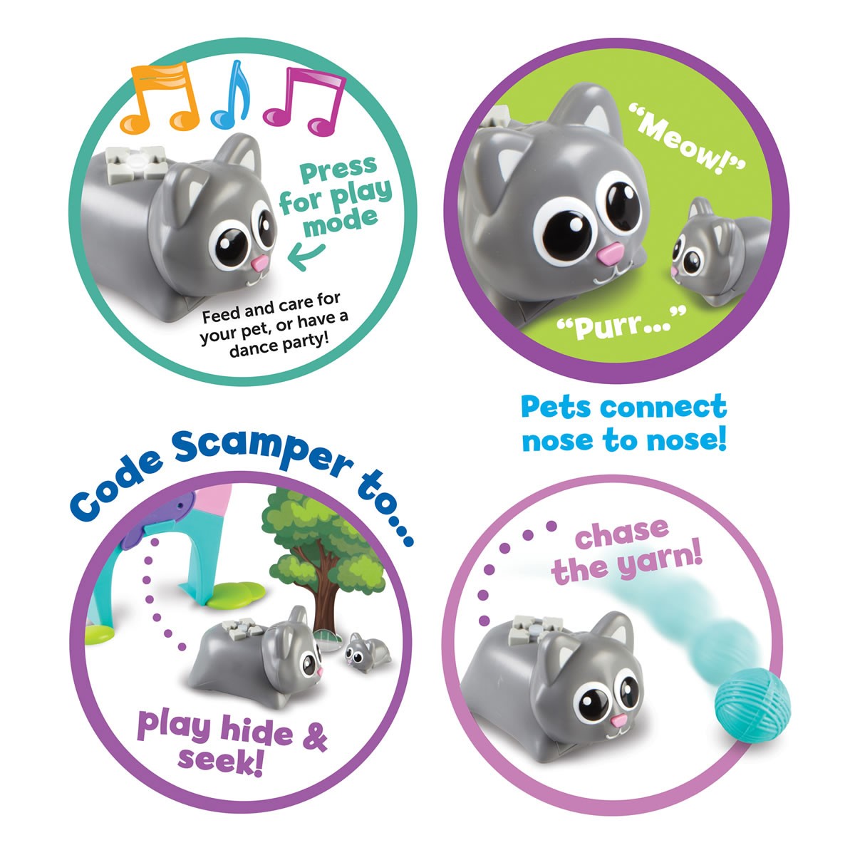 Learning Resources Coding Critters – Scamper & Sneaker – 22 Pieces