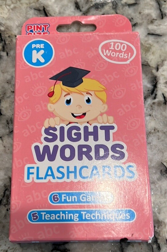 Pint Sized Scholars Pre-K and Kinder Sight Words Flashcards BUNDLE