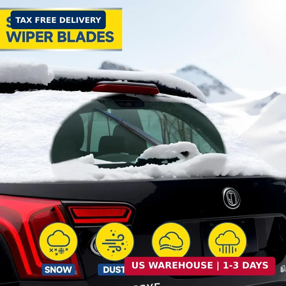 3 Pack Windshield Wiper Blades Compatible With Toyota RAV4 2019-2022 Front and R