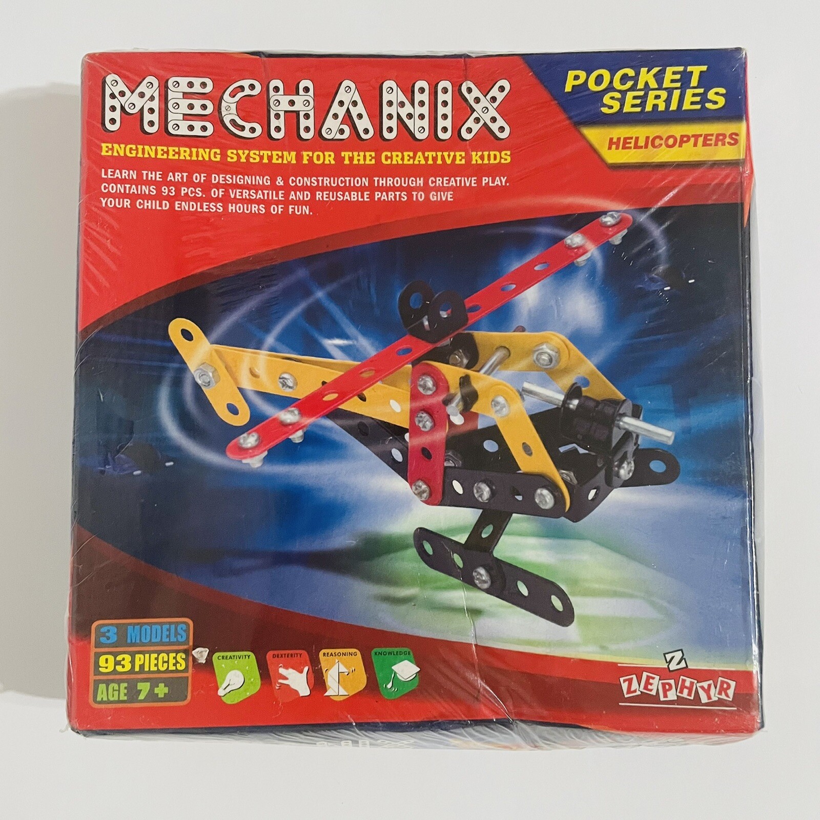 Mechanix Pocket Series Helicopters Multicolours 93 Pieces
