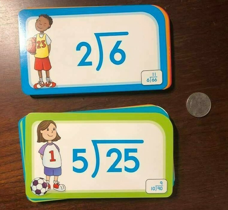 Division Flash Cards Flashcards 0-12 – Homeschool – School Zone – 52 cards