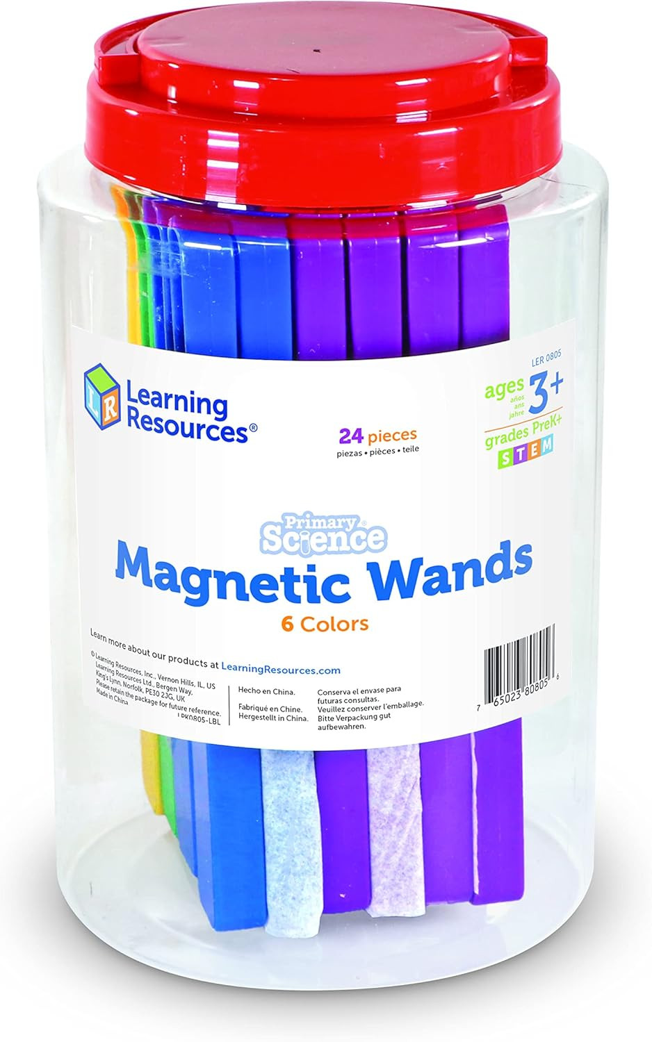 Magnetic Wands, Science Exploration, Observation Skills, Set of 24, Ages 5+