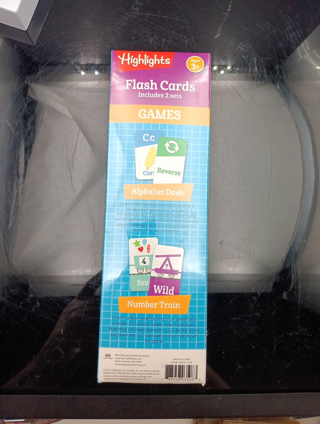 Highlights Alphabet Dashand Numbers Train Flash Card Sets 48 Cards Per Set T2376