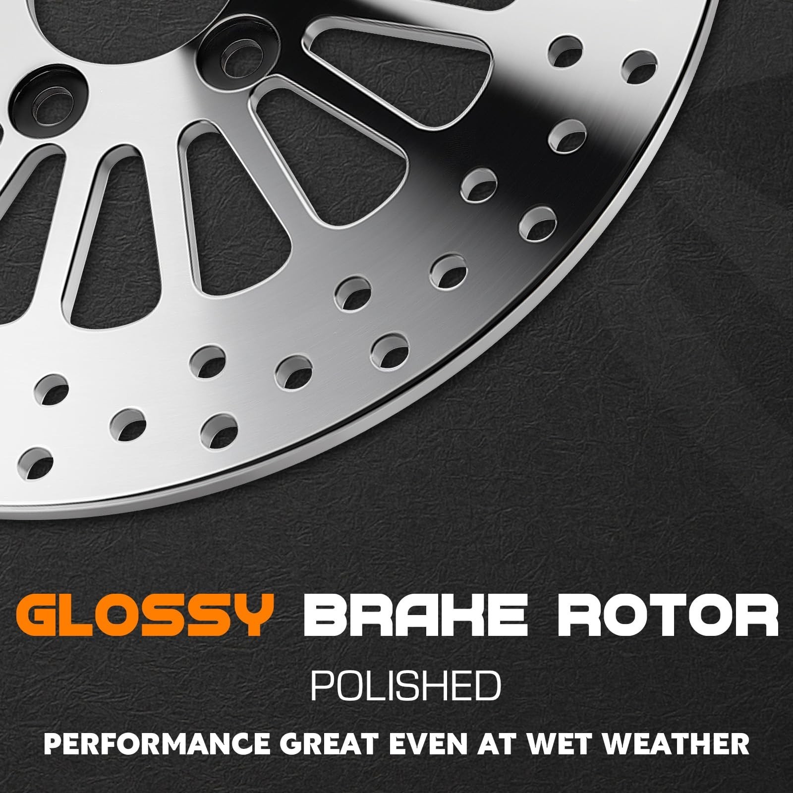 11.8″ Polished Rear Brake Rotor with Bolts for Harley Touring | Fits 2008-201…