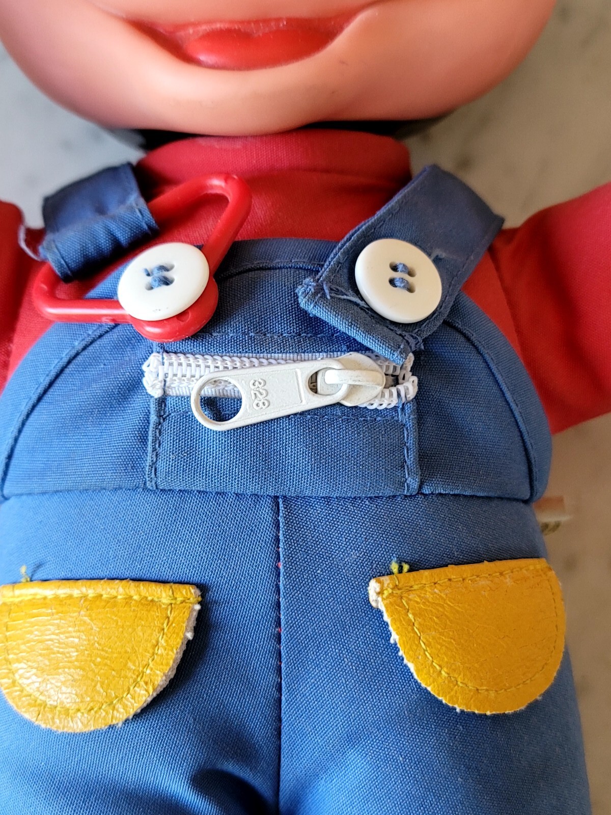 Mattel Vintage Disney Mickey Mouse Learn How to Dress Tie Buckle Doll Plush 80s